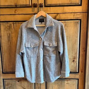 Timing Gray Textured Shirt Jacket